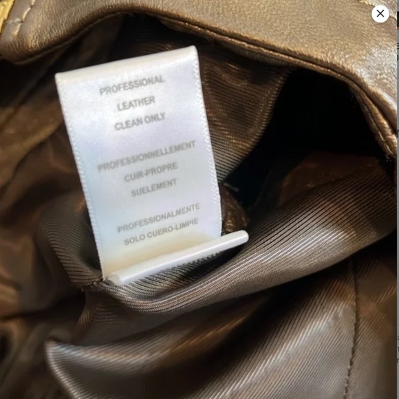 NWT BCBGMaxAzria Copper Moto Leather Vest Jacket - Picture 9 of 10